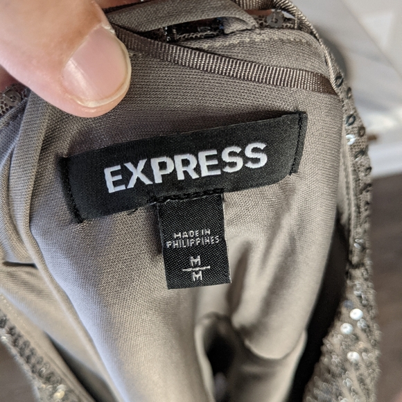 Express sequin backless top - Picture 5 of 5